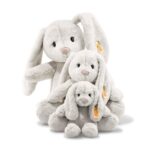 Steiff Hoppie Hase 18 cm hellgrau, Plüschtier Hase mit Schlappohren, Soft Cuddly Friends, flauschiges Stofftier  Kuscheln – Bild 5