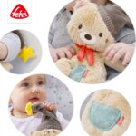 Fehn Kuscheltier Bär Bruno – Weicher Teddybär für Neugeborene als Einschlafhilfe - Stofftier zum Greife – Bild 4